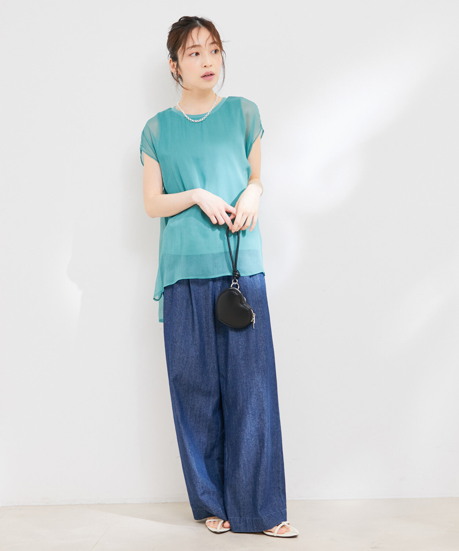 VIS「【6色展開】ハートポーチスマホショルダーバッグ」|ショルダー・メッセンジャー|