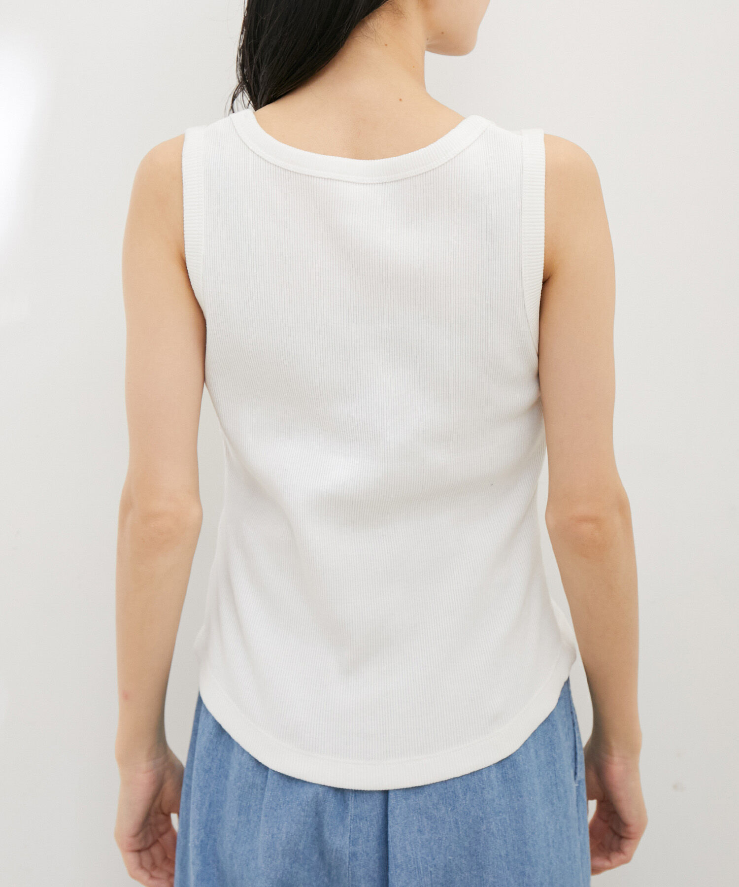 VIS「【洗える】フロントロゴ刺繍タンクトップ」|タンクトップ|