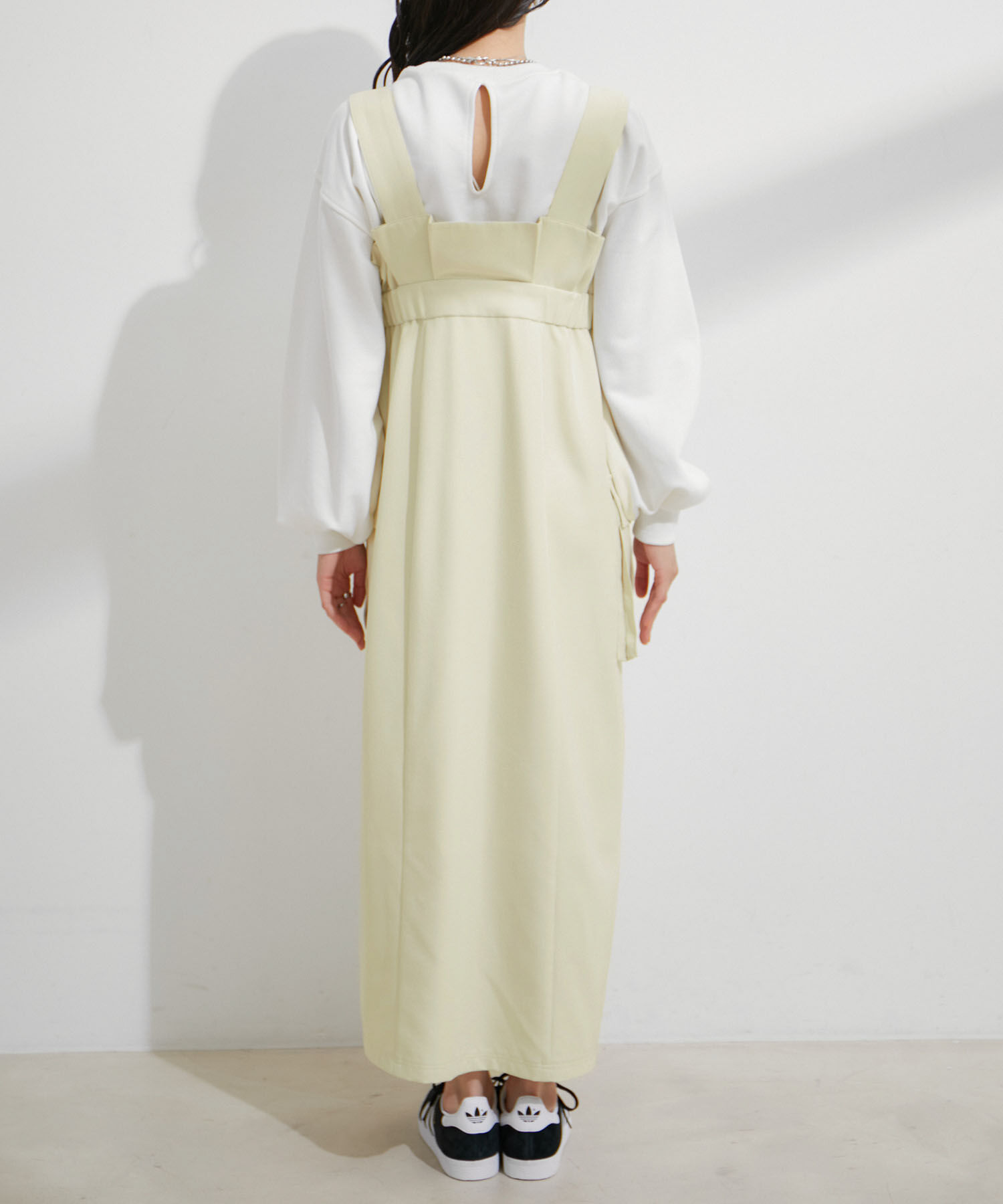 VIS「ミリタリービッグポケットジャンパースカート」|ジャンパースカート|