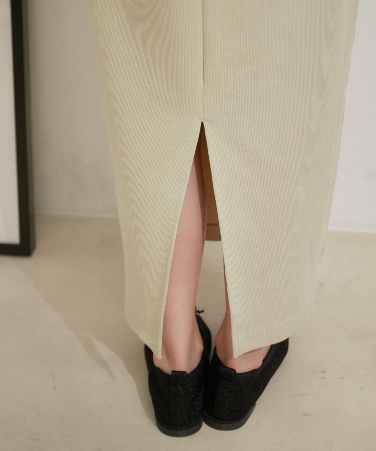 VIS「【洗える】ショートジップカーディガン/リブカットソーワンピース【SET】」|ワンピース|