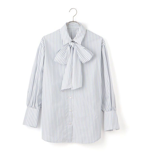 VIS「リボン付きバックシャーリングシャツ」|シャツ・ブラウス|