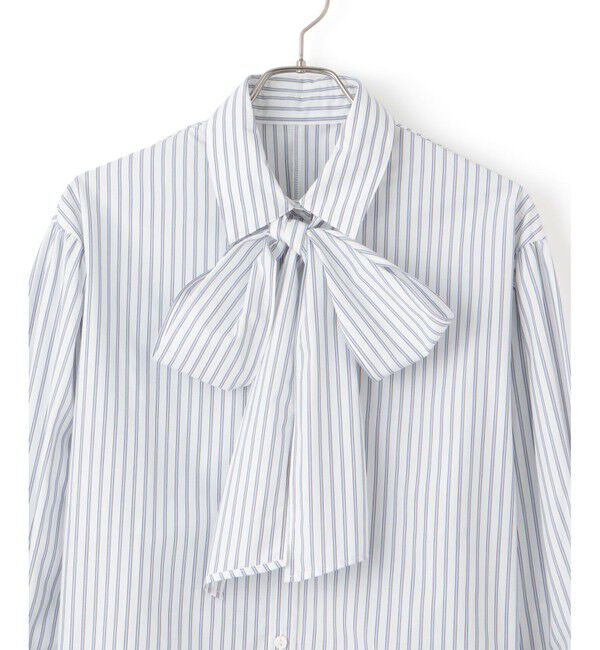 VIS「リボン付きバックシャーリングシャツ」|シャツ・ブラウス|