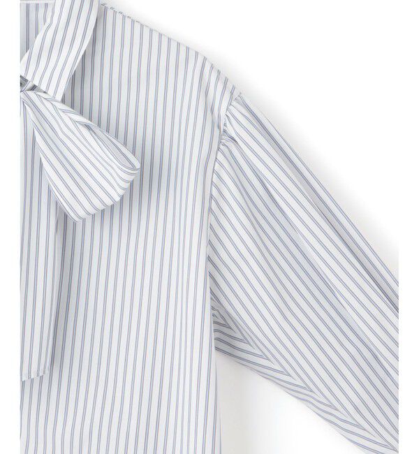 VIS「リボン付きバックシャーリングシャツ」|シャツ・ブラウス|