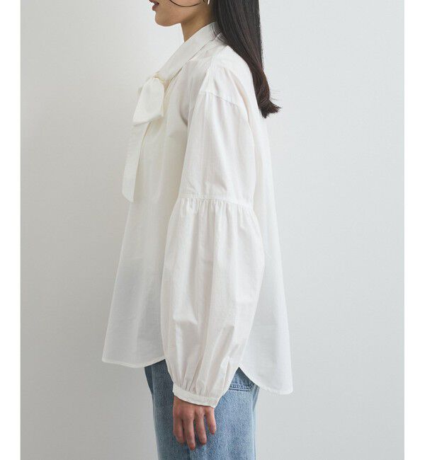 VIS「【洗える】アソートボウタイブラウス(デニム＆シャツ)」|シャツ・ブラウス|