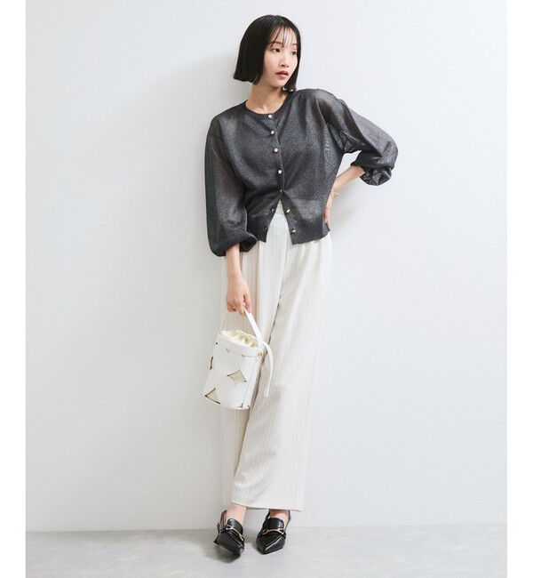 VIS「【WEB限定】ラメシアーカーディガン」|カーディガン|