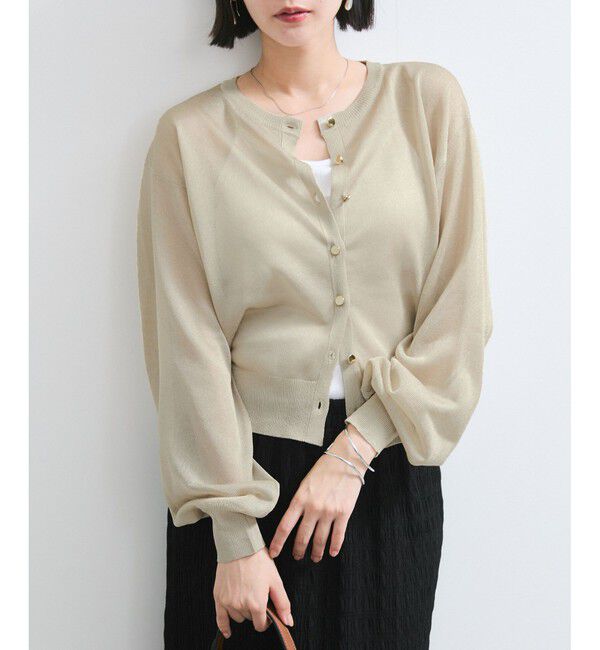 VIS「【WEB限定】ラメシアーカーディガン」|カーディガン|