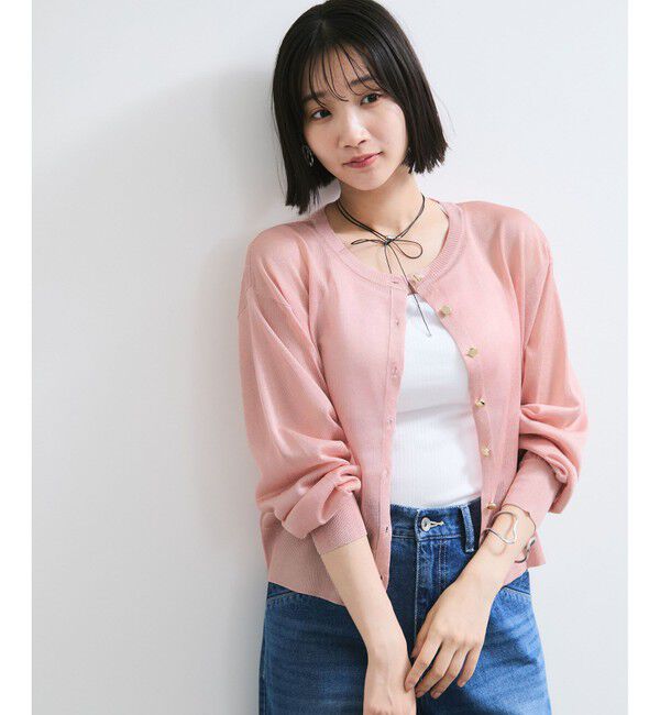 VIS「【WEB限定】ラメシアーカーディガン」|カーディガン|