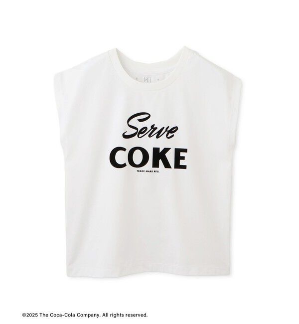 VIS「【Coca-Cola】VIS別注ロゴプリントフレンチTシャツ」|Tシャツ・カットソー|ホワイト(10)