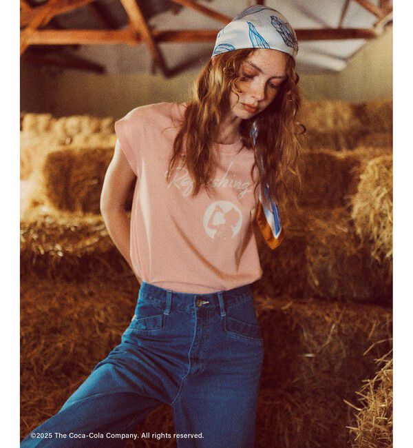 VIS「【Coca-Cola】VIS別注ロゴプリントフレンチTシャツ」|Tシャツ・カットソー|