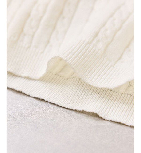 VIS「【POLO BCS】VIS別注ケーブルドレープトップス」|ニット・セーター|