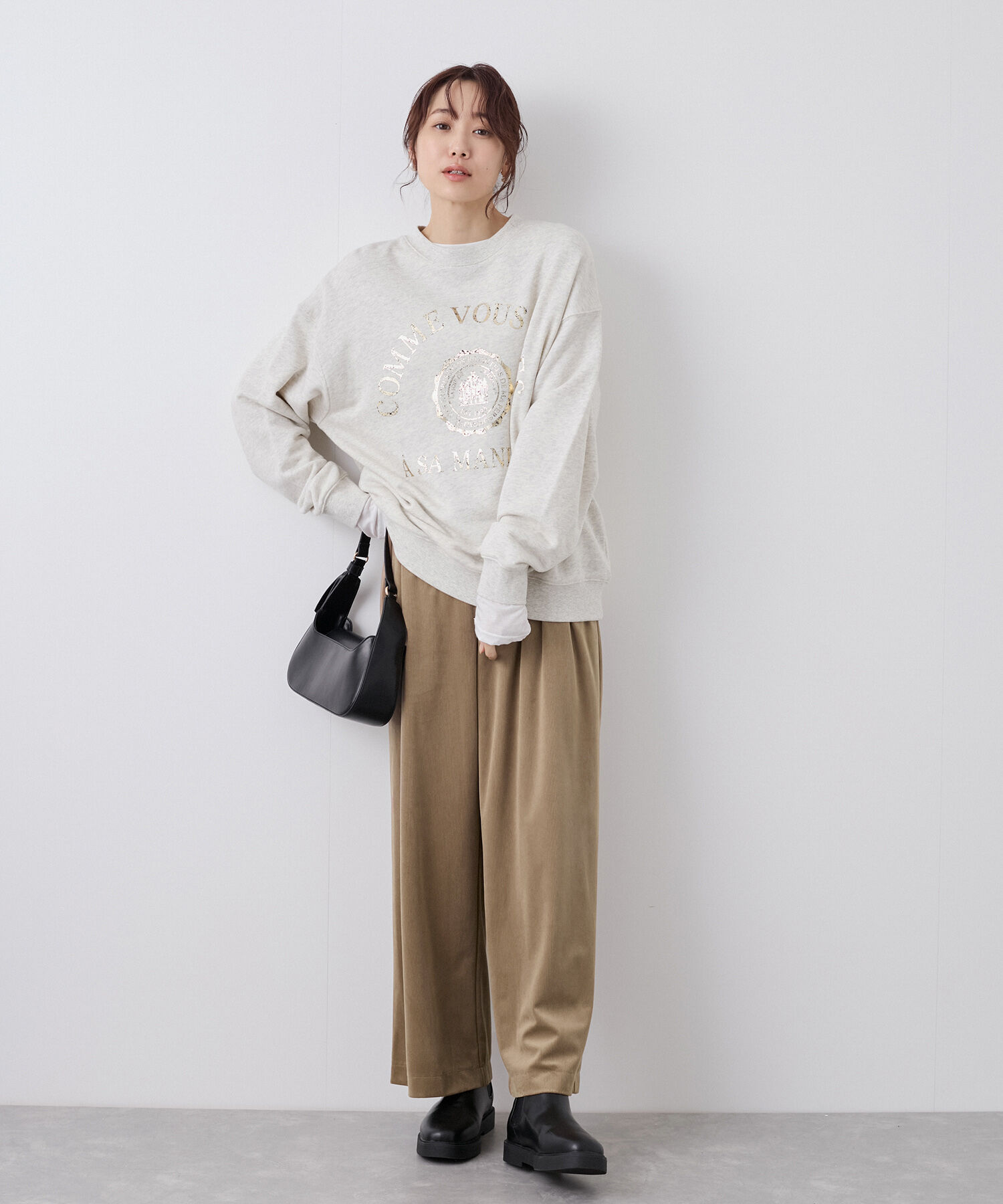 Rope&rsquo;Picnic「ベロアコーデュロイイージーワイドパンツ」|その他|