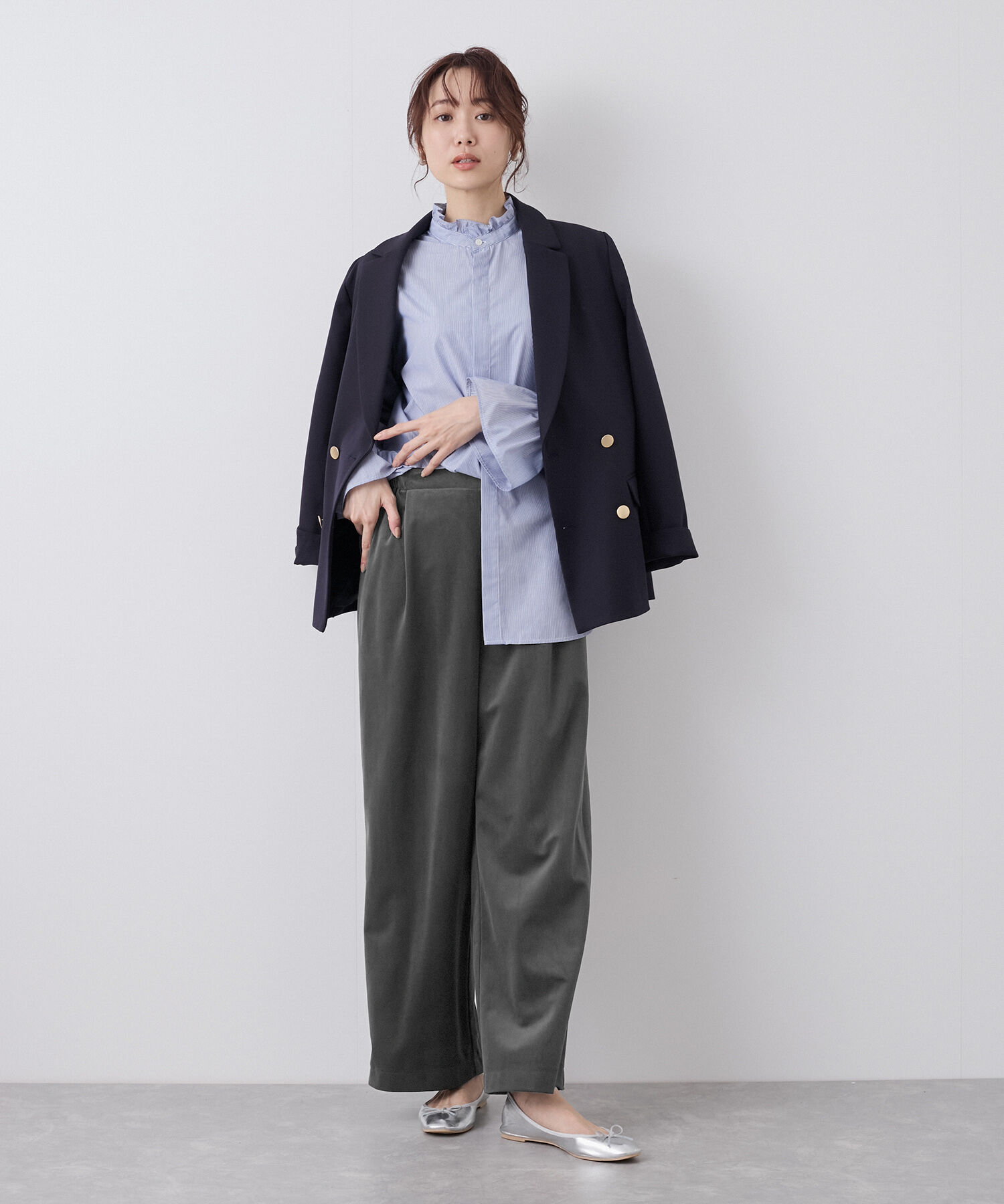 Rope&rsquo;Picnic「ベロアコーデュロイイージーワイドパンツ」|その他|