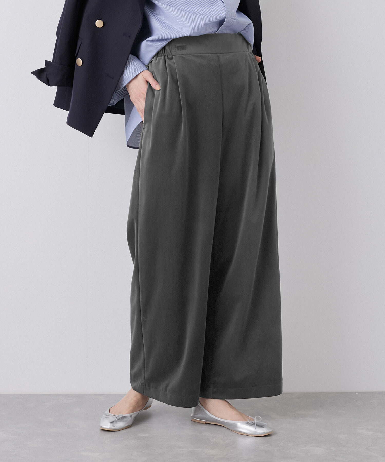 Rope&rsquo;Picnic「ベロアコーデュロイイージーワイドパンツ」|その他|