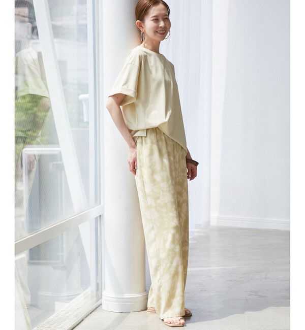 Rope&rsquo;Picnic「フローラルプリントイージーパンツ」|チノ|