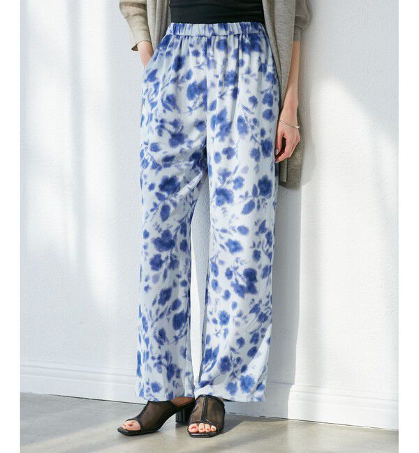 Rope&rsquo;Picnic「フローラルプリントイージーパンツ」|チノ|