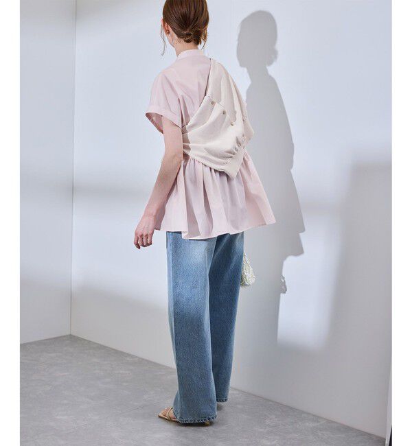 Rope&rsquo;Picnic「フレンチペプラムシャツ/UVカット・防シワ」|シャツ・ブラウス|