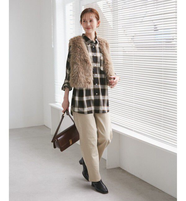 Rope&rsquo;Picnic「オンブレチェックシャツ/UVケア」|シャツ・ブラウス|