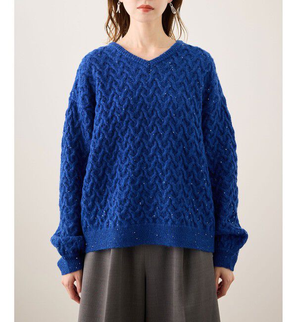 Rope&rsquo;Picnic「ミニフラワースパンコールニット」|ニット・セーター|