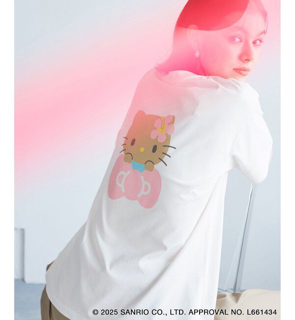 Rope&rsquo;Picnic「【ROPE' PICNIC&times;ハローキティ コラボ】日焼けハローキティ アソートTシャツ」|Tシャツ・カットソー|