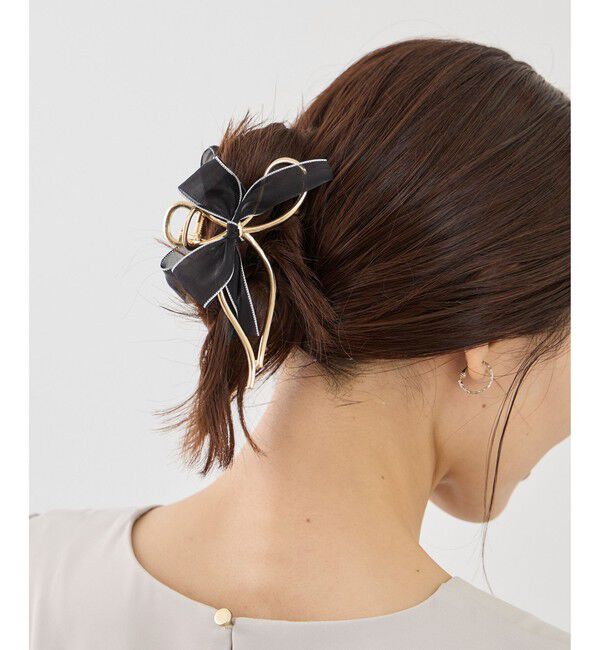 ROPE PICNIC PASSAGE「オーガンジーリボンメタルヘアバンス」|ヘアバンド|