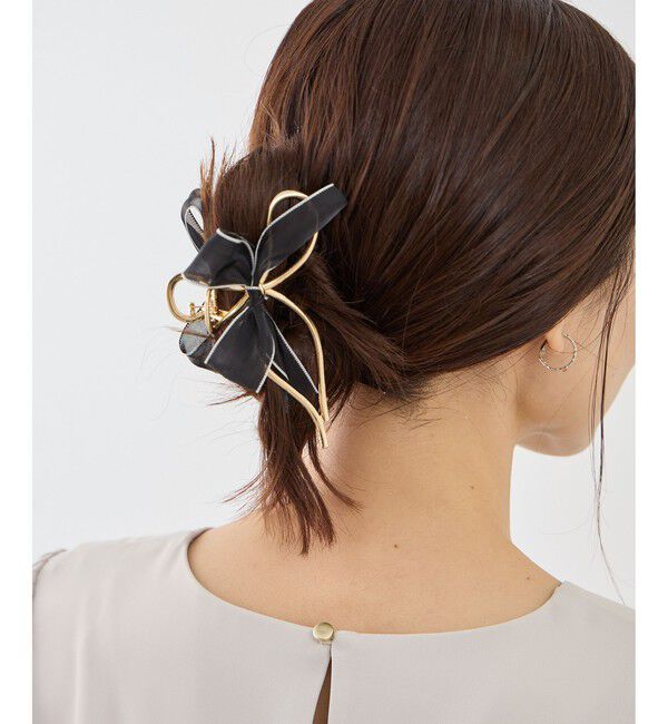 ROPE PICNIC PASSAGE「オーガンジーリボンメタルヘアバンス」|ヘアバンド|