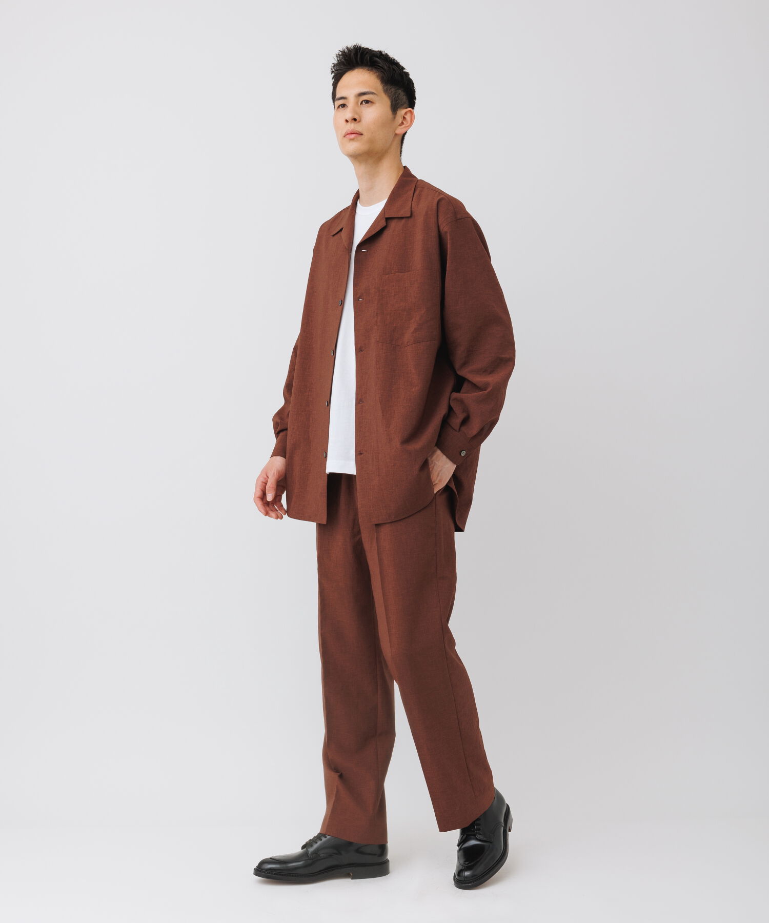 ADAM ET ROPE'「イージー ストレート アンクルパンツ / 速乾 /冷感 / イージーケア / ユニセックス」|スラックス|