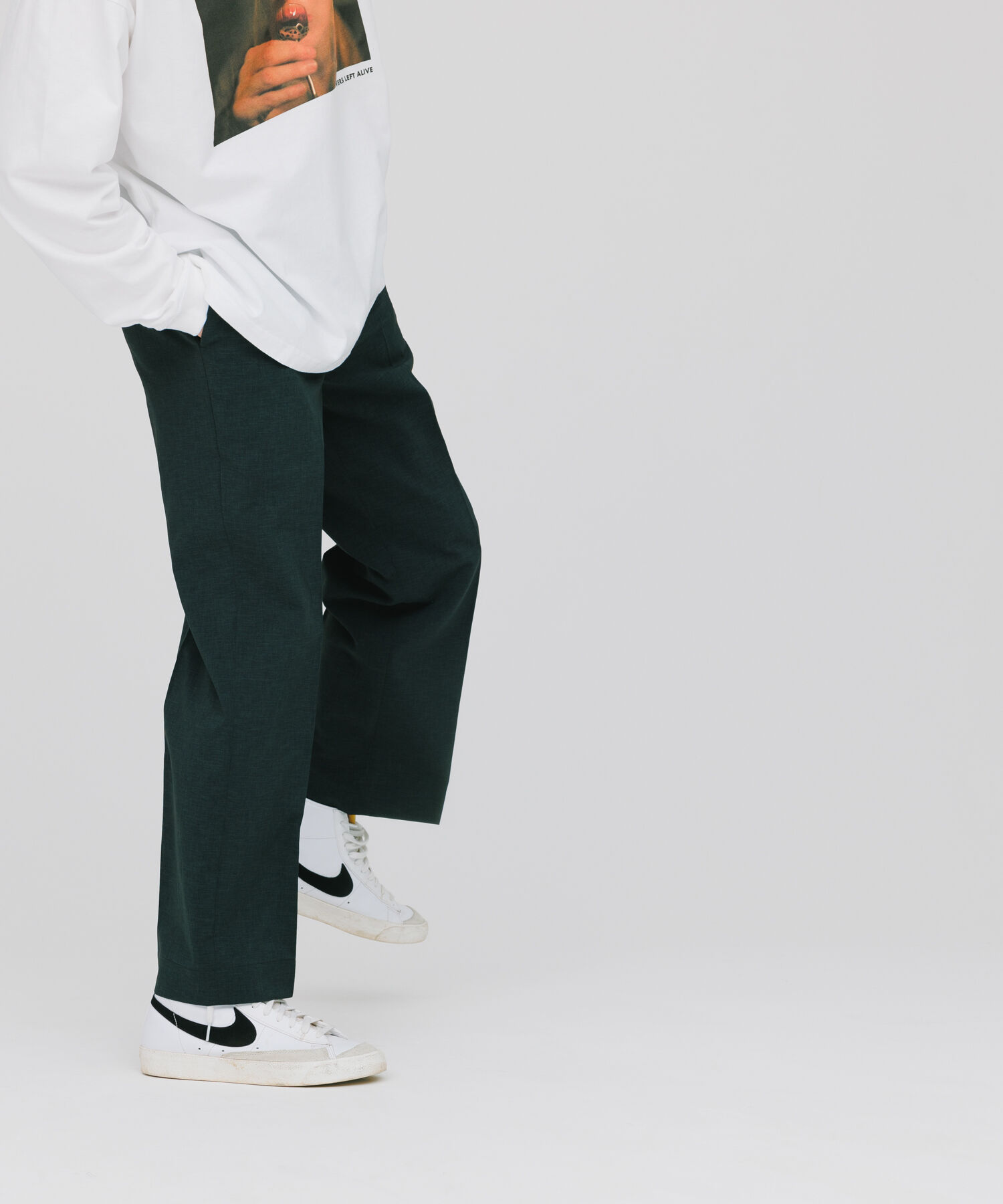 ADAM ET ROPE'「イージー ストレート アンクルパンツ / 速乾 /冷感 / イージーケア / ユニセックス」|スラックス|