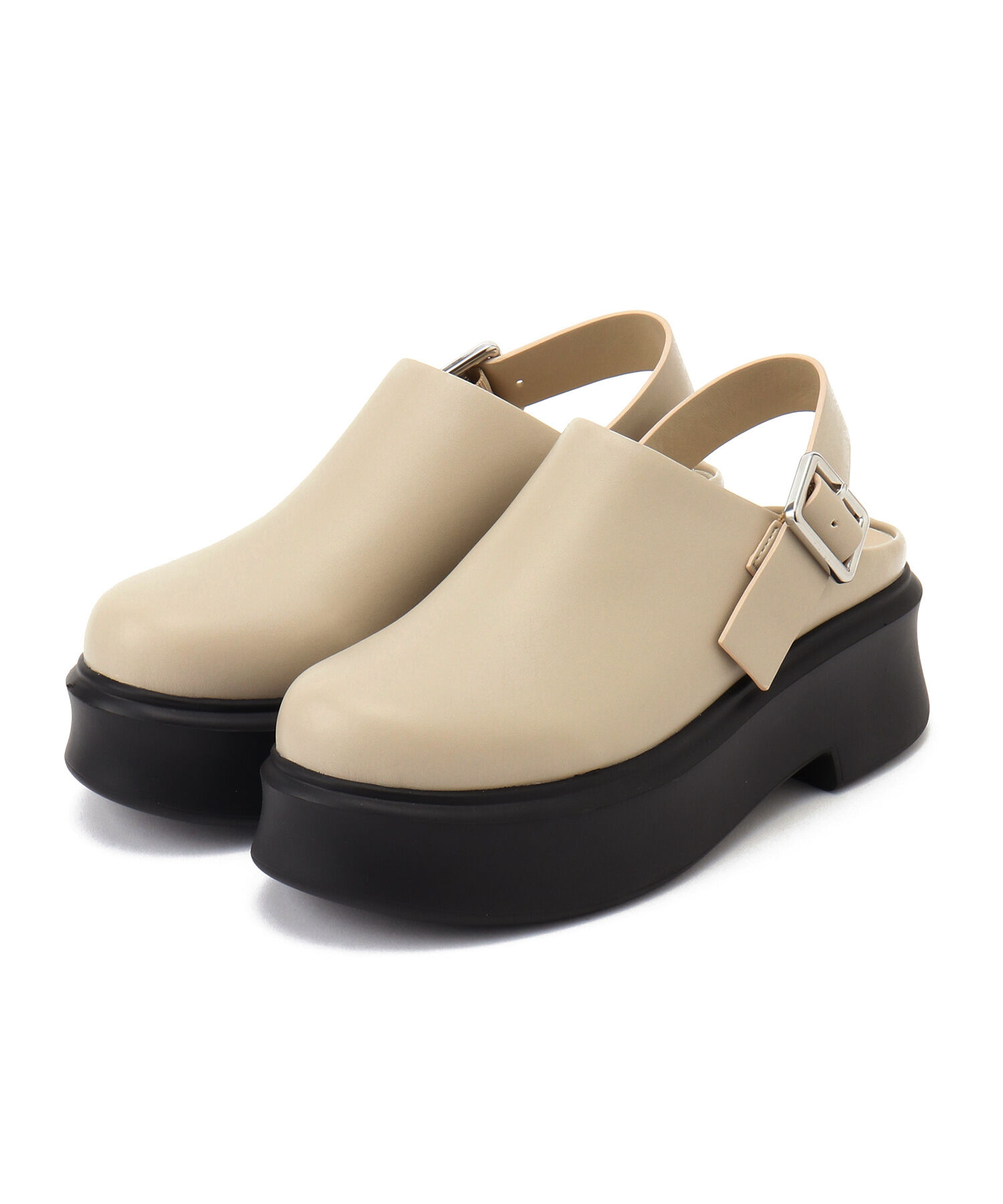 ADAM ET ROPE'「ボリュームソールベルトクロッグ」|サンダル|