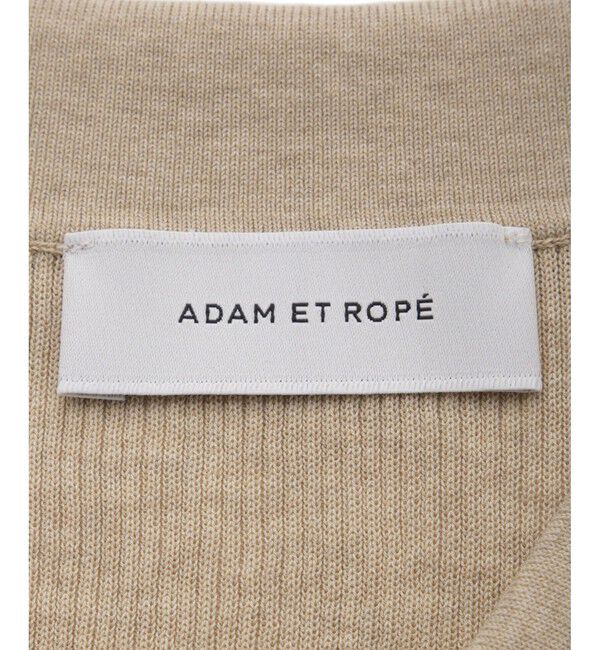 ADAM ET ROPE'「リブノースリーブニット」|ニット・セーター|