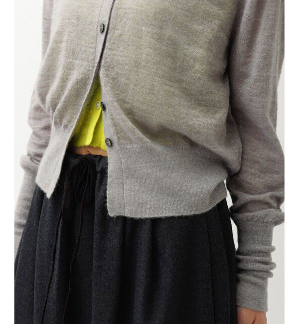 ADAM ET ROPE'「モヘアミックスセットニットカーディガン」|カーディガン|