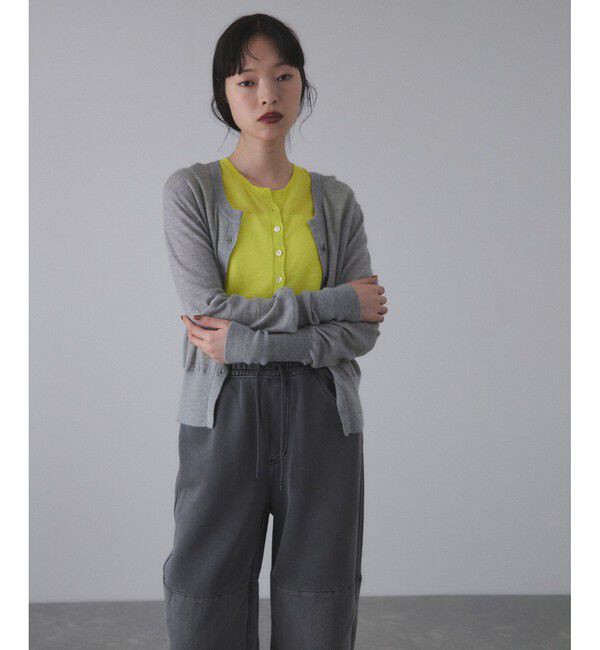 ADAM ET ROPE'「モヘアミックスセットニットカーディガン」|カーディガン|