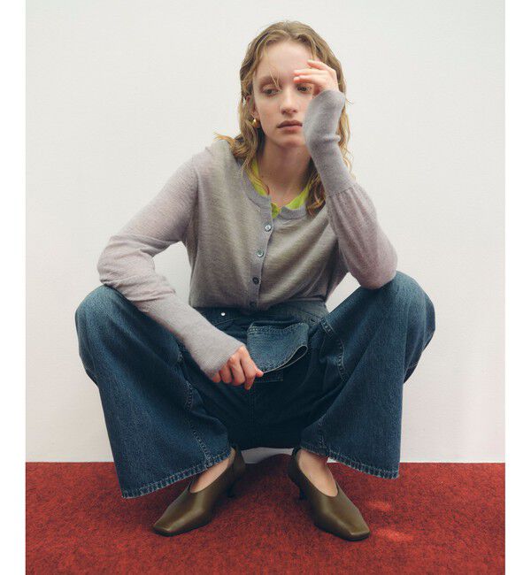 ADAM ET ROPE'「モヘアミックスセットニットカーディガン」|カーディガン|