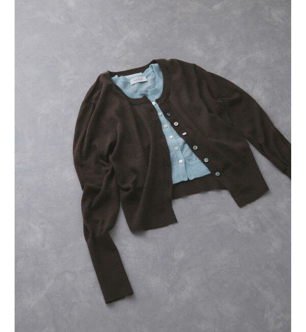 ADAM ET ROPE'「モヘアミックスセットニットカーディガン」|カーディガン|