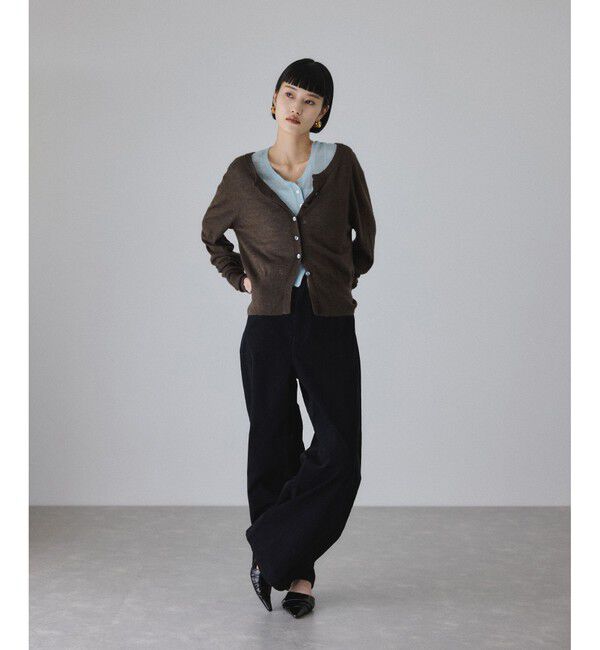 ADAM ET ROPE'「モヘアミックスセットニットカーディガン」|カーディガン|