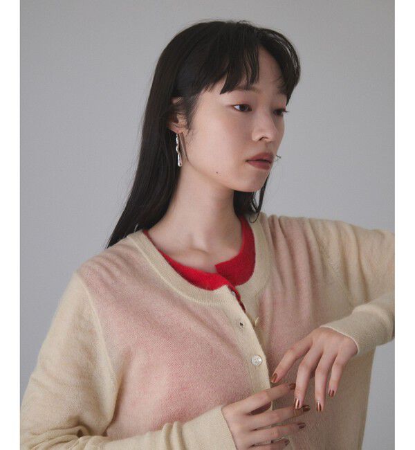 ADAM ET ROPE'「モヘアミックスセットニットカーディガン」|カーディガン|