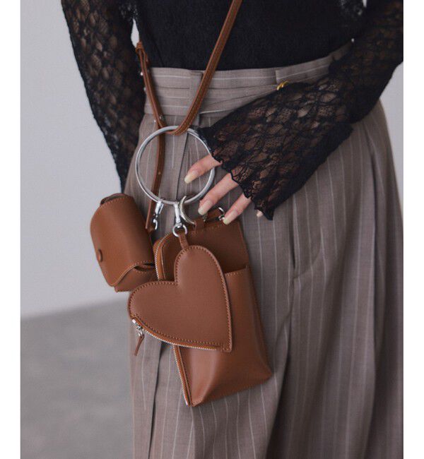 ADAM ET ROPE'「【WEB限定】マルチポーチ付きショルダーバッグ」|ショルダー・メッセンジャー|