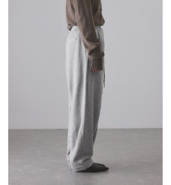 ADAM ET ROPE'「ウールミックスコクーンイージーパンツ」|チノ|