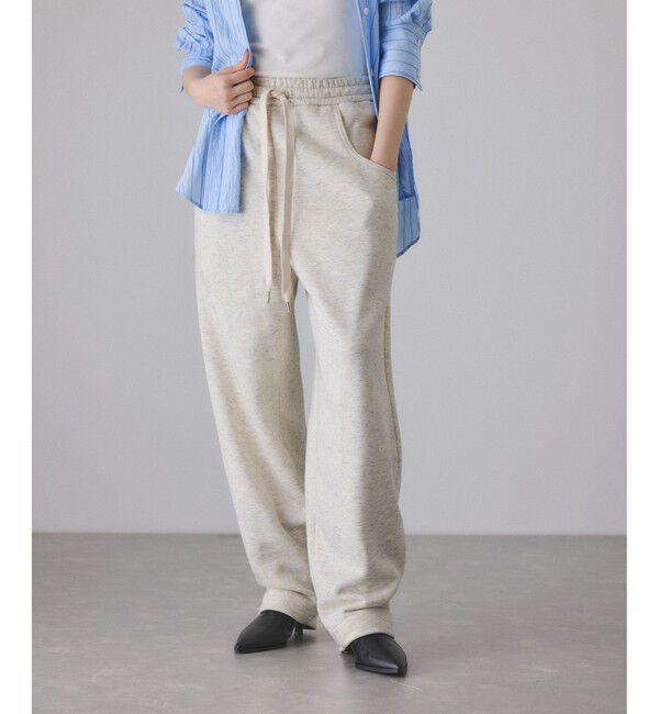 ADAM ET ROPE'「ウールミックスコクーンイージーパンツ」|チノ|