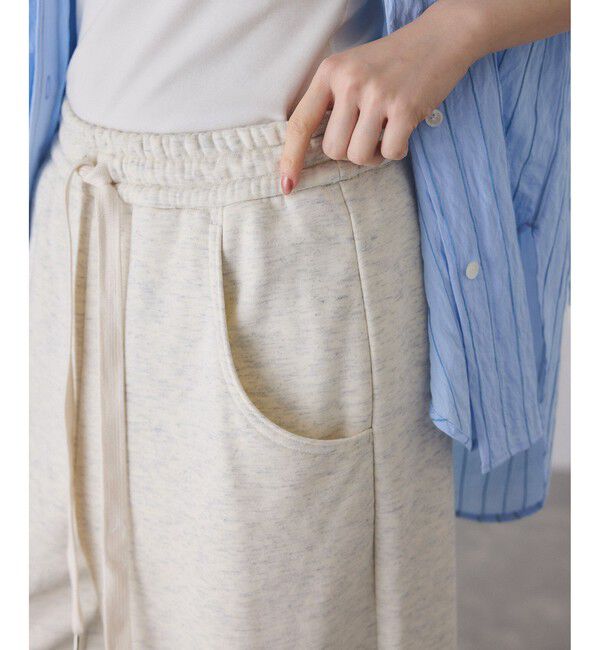 ADAM ET ROPE'「ウールミックスコクーンイージーパンツ」|チノ|