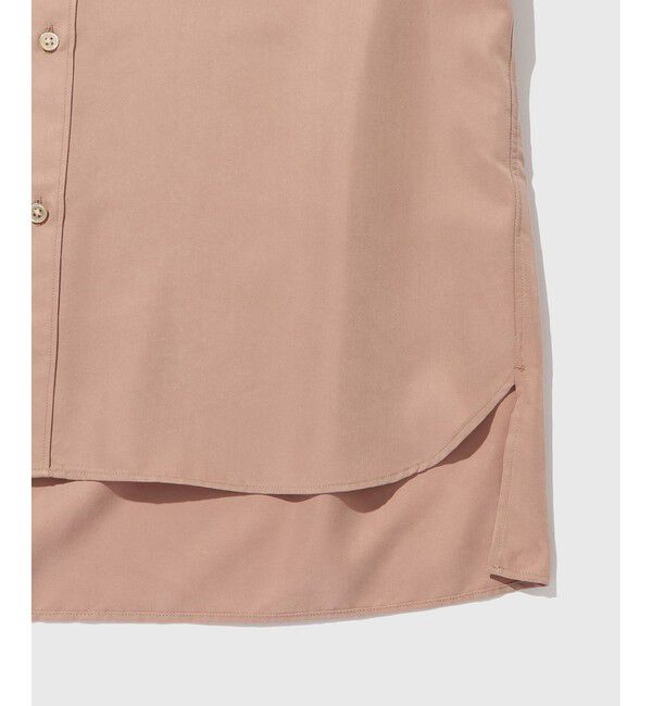 ADAM ET ROPE'「スエードタッチ レーヨンバンドカラーシャツ」|シャツ・ブラウス|