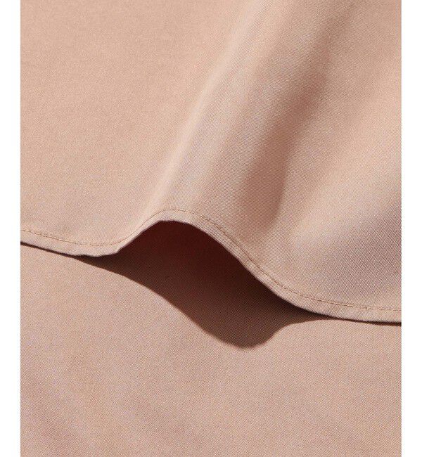 ADAM ET ROPE'「スエードタッチ レーヨンバンドカラーシャツ」|シャツ・ブラウス|