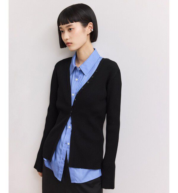 ADAM ET ROPE'「【WEB限定】2WAYリブカーディガン」|カーディガン|