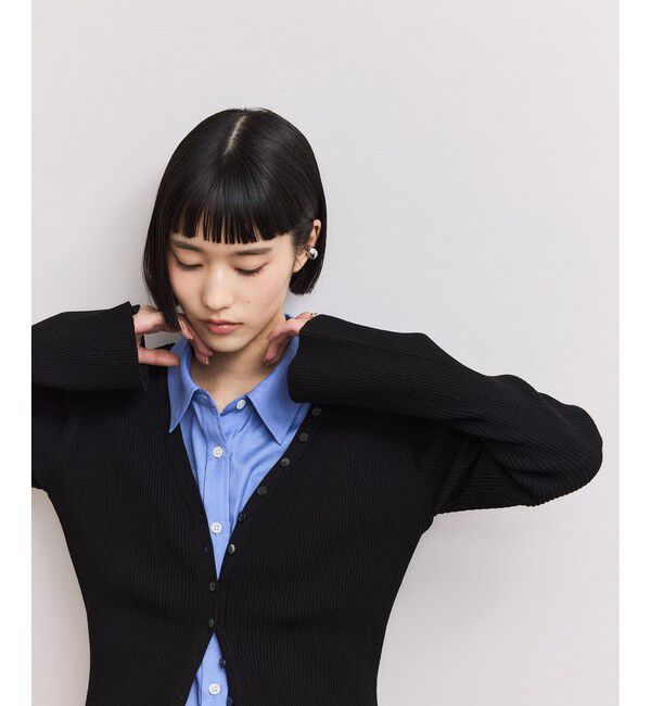 ADAM ET ROPE'「【WEB限定】2WAYリブカーディガン」|カーディガン|