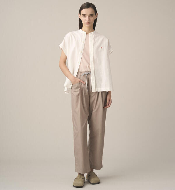 DANTON「DANTON | スタナーナイロン 2タックイージーパンツ WOMEN」|チノ|