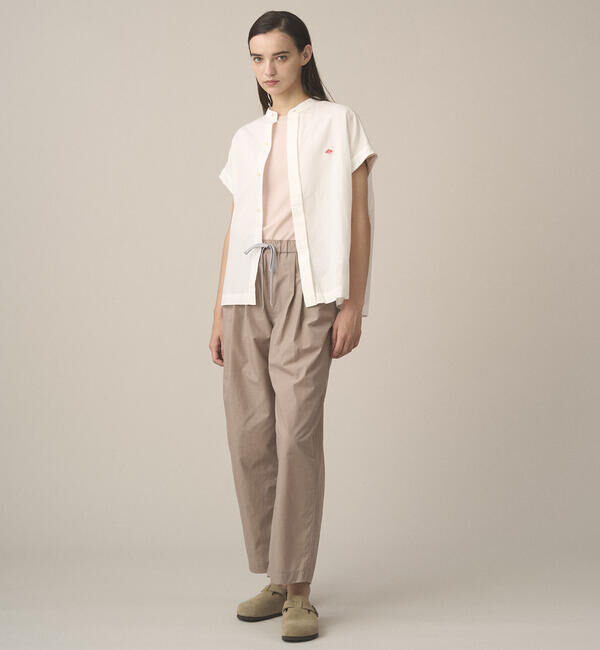 DANTON「DANTON | スタナーナイロン 2タックイージーパンツ WOMEN」|チノ|