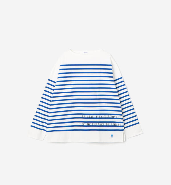 ORCIVAL「ORCIVAL | ラッセル ボートネック プリントワイドバスクTシャツ MEN」|Tシャツ・カットソー|