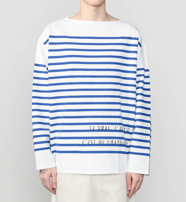 ORCIVAL「ORCIVAL | ラッセル ボートネック プリントワイドバスクTシャツ MEN」|Tシャツ・カットソー|