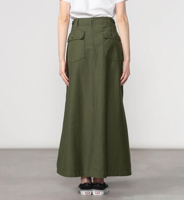 「orSlow | バックサテン ファティーグスカート WOMEN」|スカート|