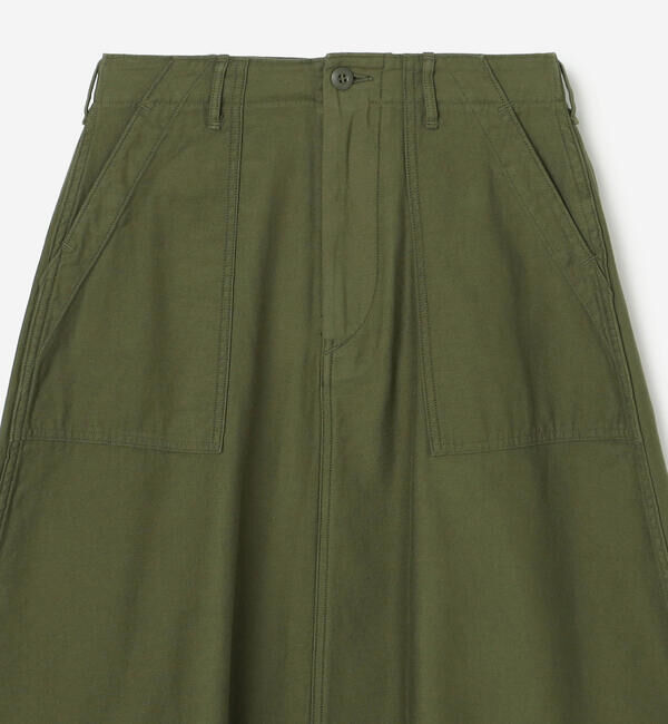  「orSlow | バックサテン ファティーグスカート WOMEN」|スカート|