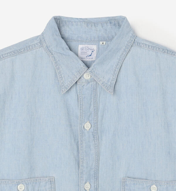  「orSlow | シャンブレー ワークシャツ MEN」|シャツ・ブラウス|